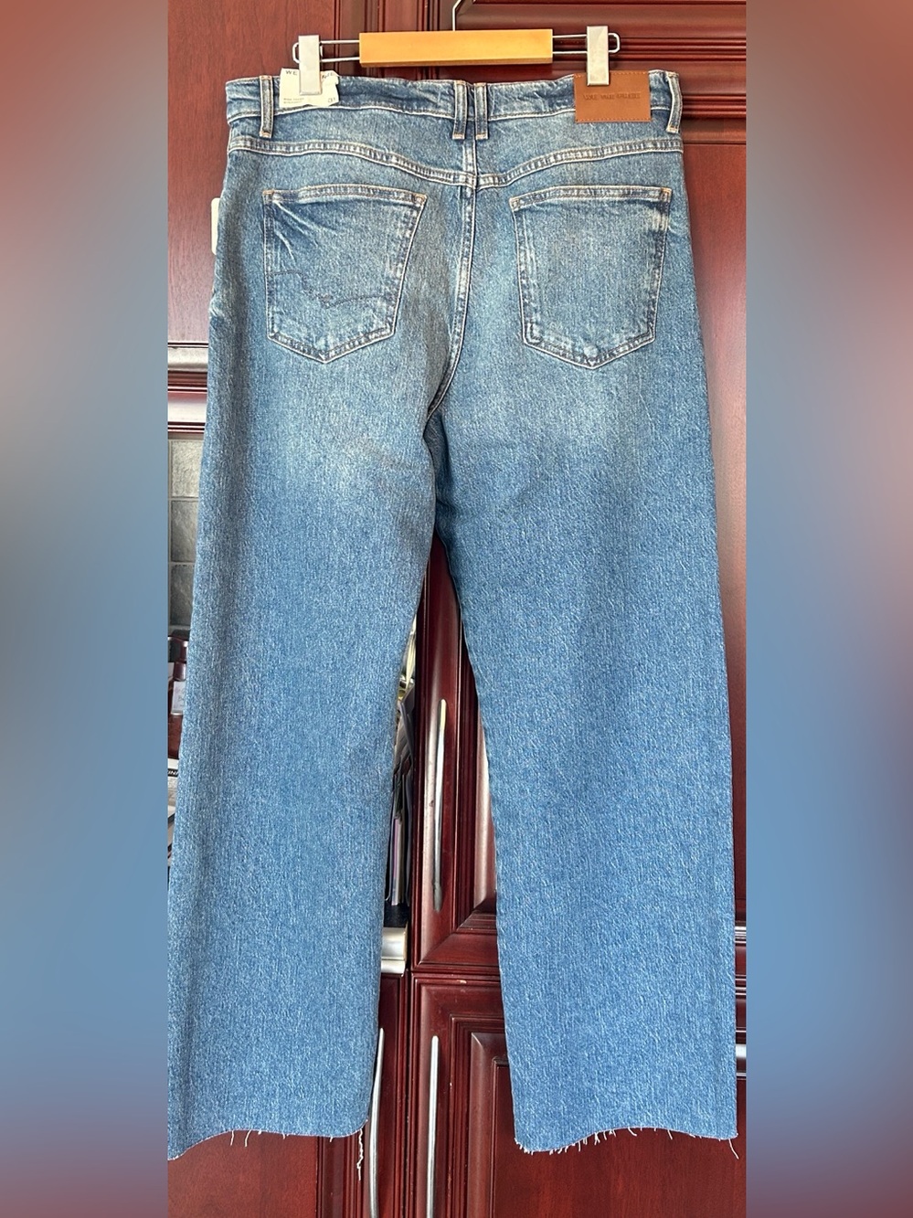 FREE PEOPLE x We The Free Risk Taker Mid-Rise Straight Leg Jeans size 31 - Picture 11 of 12